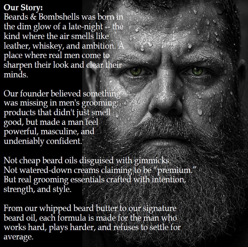 Beards & Bombshells Hydrating Beard Butter, Light Whipped, Non-Greasy, Softens Hair, Tames Frizz, Adds Light Shape (Masculine Cologne-inspired) - Image 9