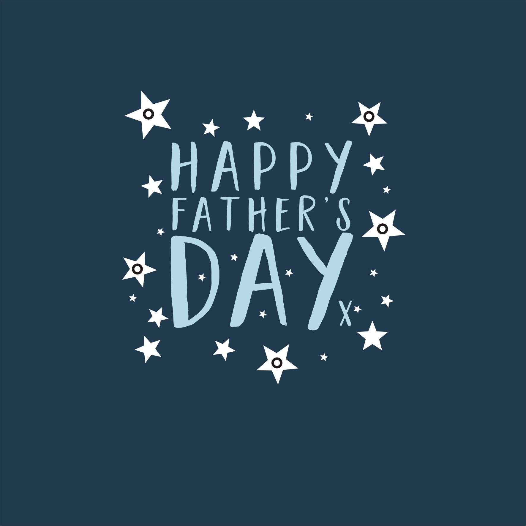 Claire Giles Greeting Cards, Happy Father's Day Card, White Stars Design Father's Day Card, Embellished with Colourful Pompoms - Image 2