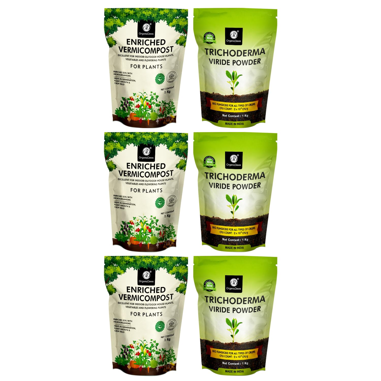 See full amazon price history chart for OrganicDews Enriched Vermicompost 1 Kg (Pack of 3) + Trichoderma Viride Powder 1 Kg (Pack of 3) OrganicDews Enriched Vermicompost 1 Kg (Pack of 3) + Trichoderma Viride Powder 1 Kg (Pack of 3) (B0CW9W4VS2) Amazon Price History, Amazon Price Tracker