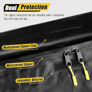 ARKSEN Waterproof Hitch Cargo Carrier Bag for 20 x 60 Baskets, 15 Cubic Feet Large Capacity Luggage Storage (58 L x 19 W x 24 H) for Car Truck SUV RV or Trailer