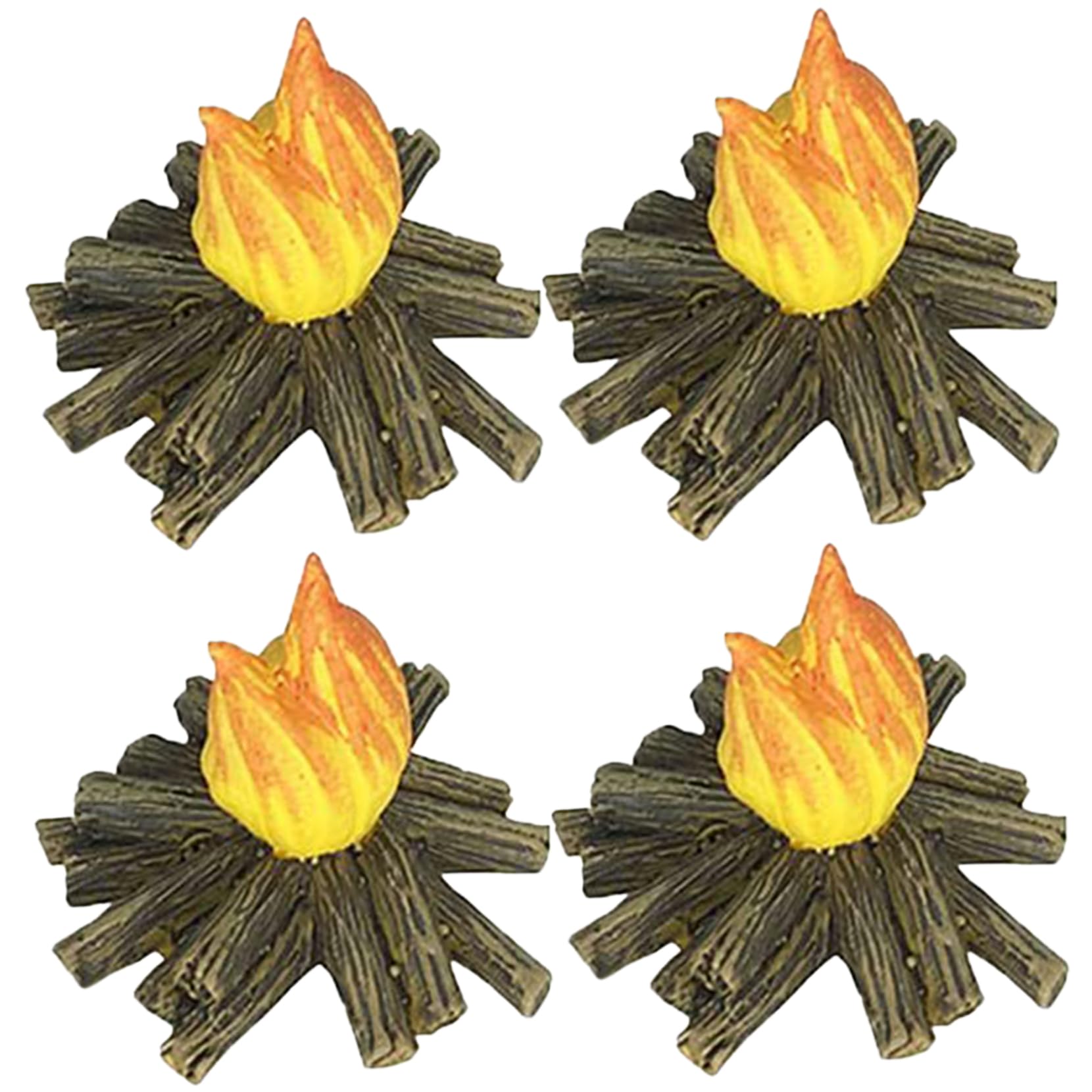 Drunk Gnomes Garden Mini Gnomes with Realistic Miniature Campfire Resin Fairy Garden Gnomes, Funny Naughty Gnomes for Outdoor Indoor Patio Yard Lawn Porch, 4PCS