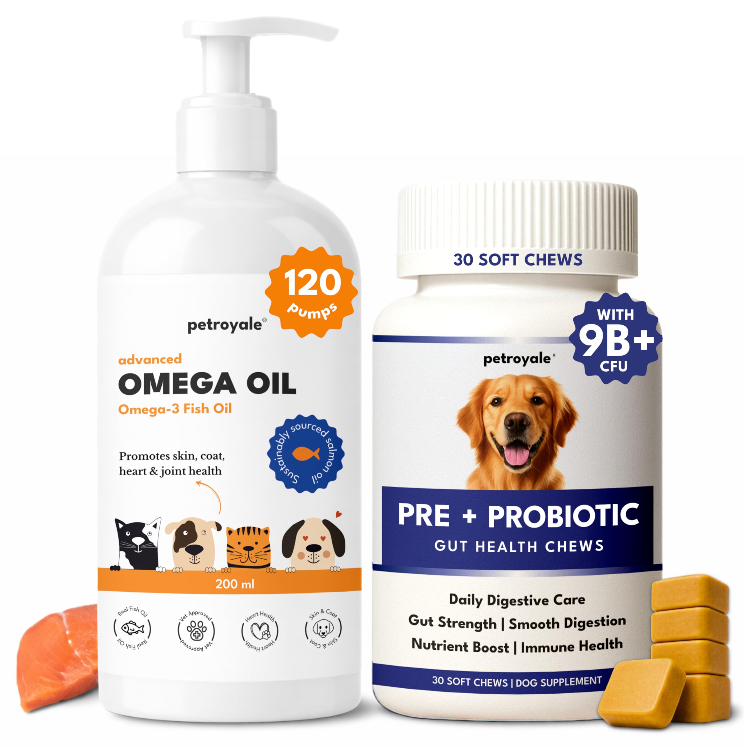 Petroyale Omega 3 Fish Oil for Dogs & Cats - Salmon Fish Oils with Omega 3 6 9 - Supports Skin, Coat, Joints & Immunity- Fish Oil for Dogs & Cats 200ml — Amazon image 11