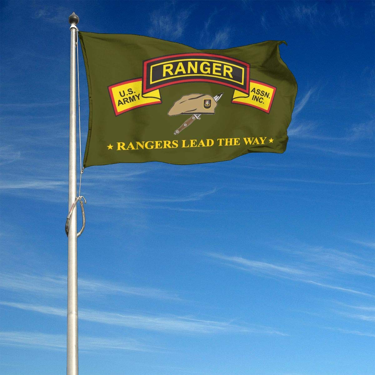 Americana Home & Garden Home Of De Opppresso Liber Drapeau De Jardin Armed Forces Army Rangers United States American Military Veteran Retire Official House Banner Petite Yard Cadeau Double Face