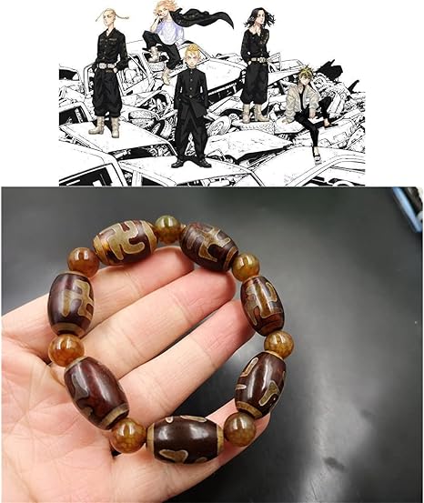 Amazon Co Jp 東京リベンジャーズ ブレスレット 念珠 東京卍会 佐野万次郎mikey マイキー 龍宮寺堅draken 武小道 天然石 腕輪 ブレスレット バングル ファッション オシャレ アクセサリー メンズ 萌えグッズ 人気 アニメ 漫画 周辺 コスプレ小物 小道具 クリスマス