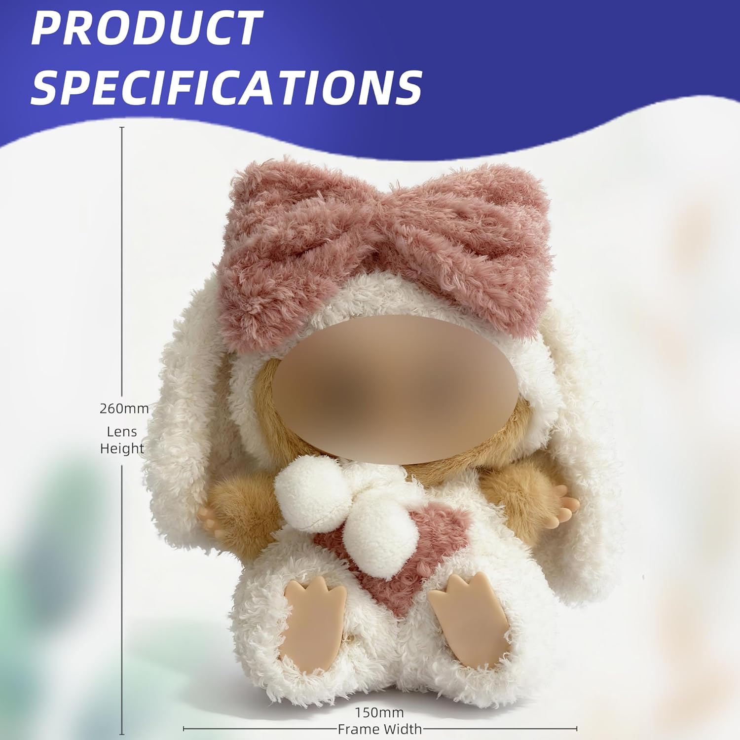 Doll Outfit 17cm (6.69in) or 15cm (5.91in) Dolls(NO Doll) for Labubu Clothes Outfit with Accessories Suit Christmas Cute Rabbit Stylish Dress Up Set for Labubu