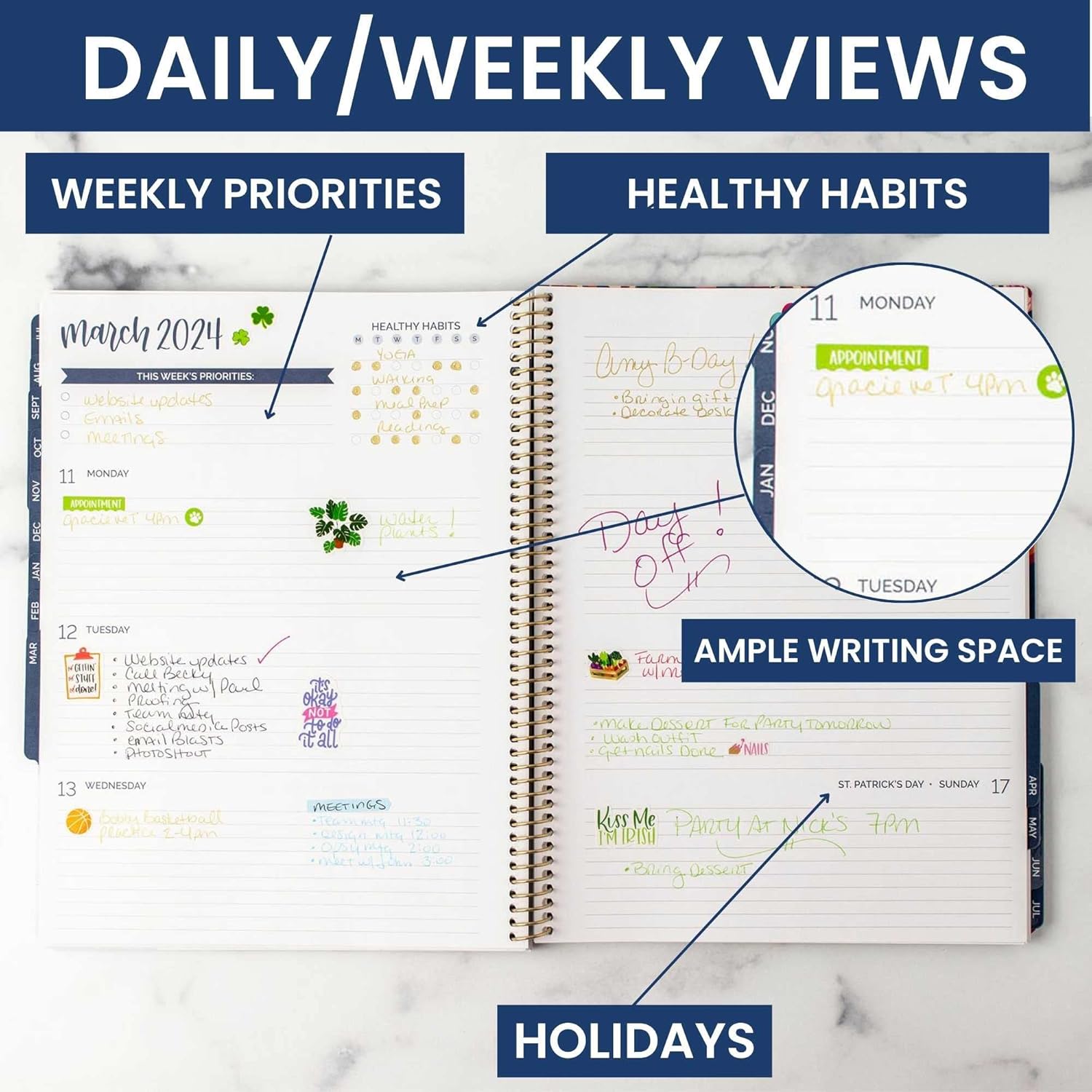 planificadores diarios de floración 20232024 ( 8.5 Ubuy CHILE