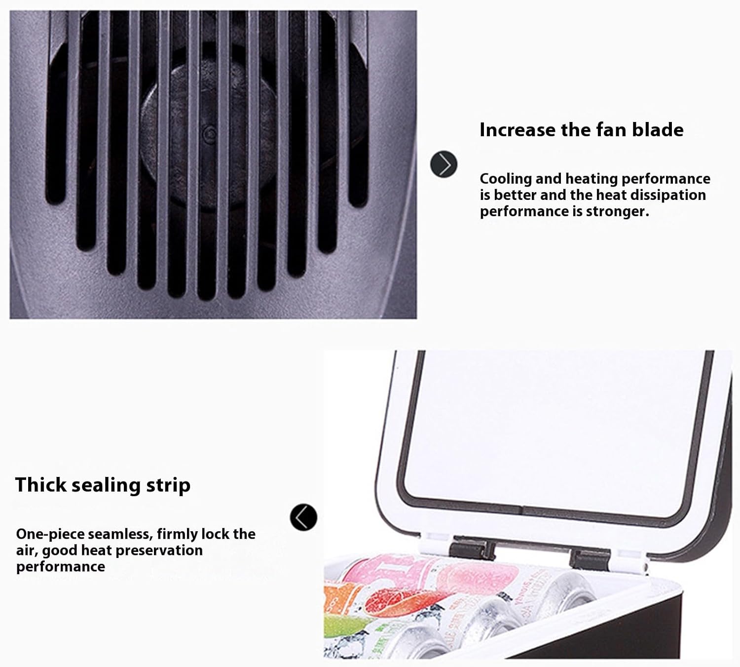 Small Fridge 2 In 1 6L 12V Car Refrigerator With Coolers And Warmer Fast Cooling Multifunctional Portable Freezer