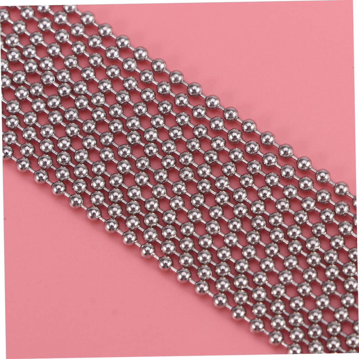 Gogogmee 3set Connector Set Diameter Stainless Steel Ball Chain Versatile for DIY Jewelry Keychains