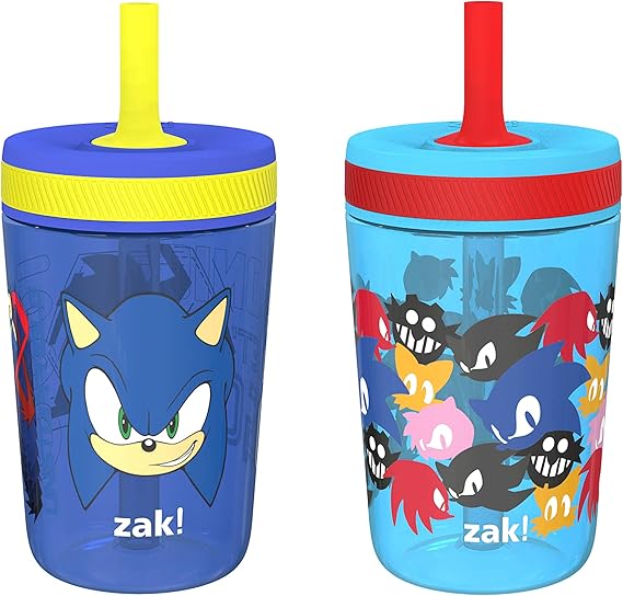 Zak Designs Sonic The Hedgehog Kelso Toddler Cups for Travel or at Home