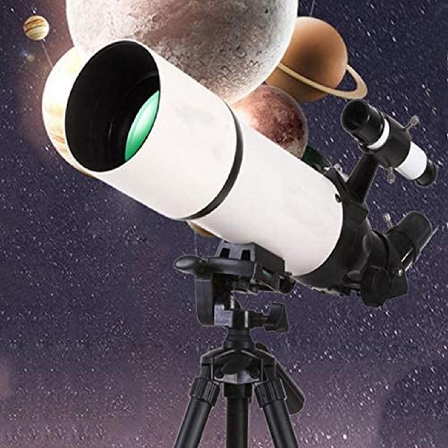 Telescope for Beginners Adults Kids 80 Mm Aperture 400mm Astronomy Telescope with Adjustable Tripod and Backpack Perfect Telescope for Kids (Color : Package 2) (Package 2)