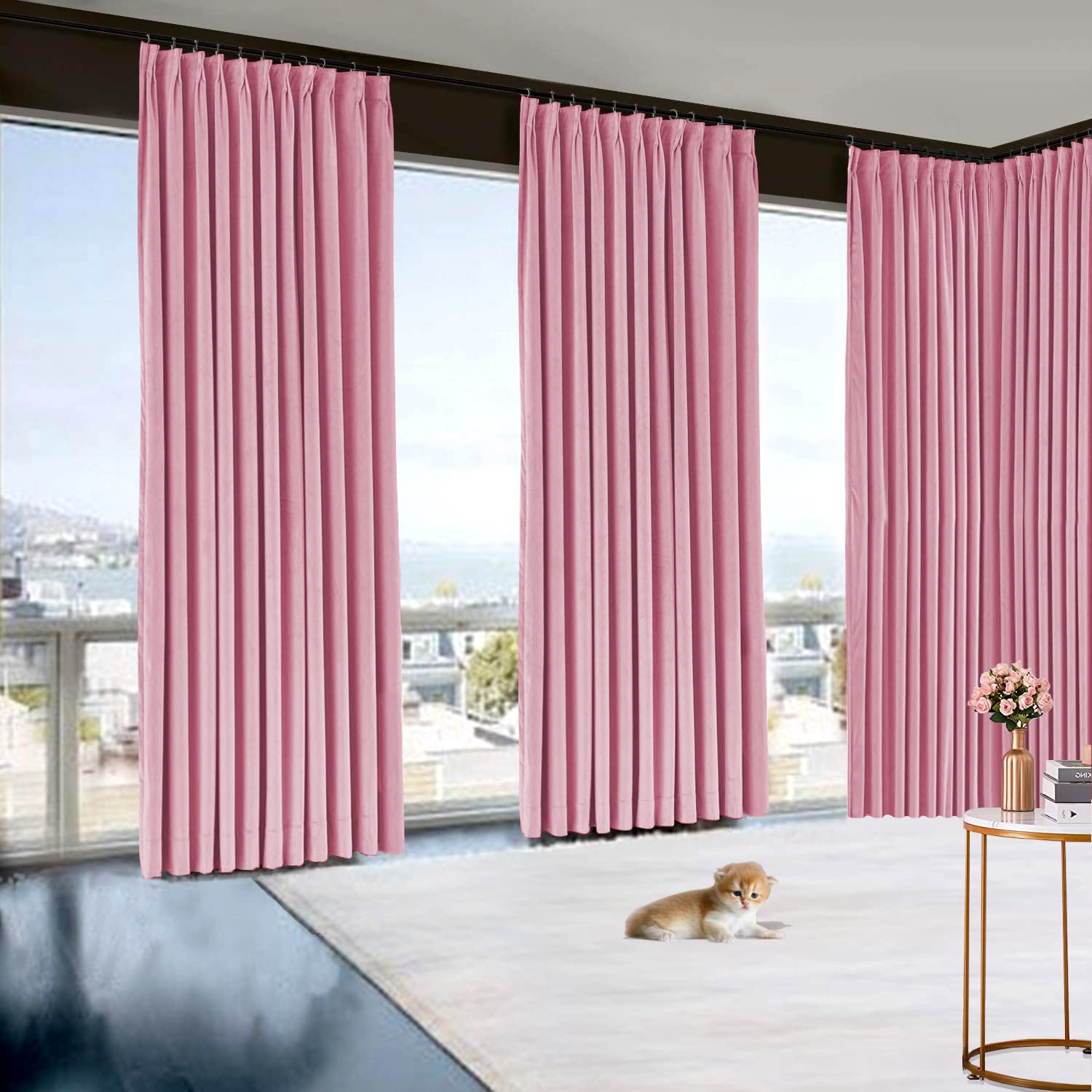 Amazon.com: LITTLE BIRD Polyester Blend Drape with Blackout Double