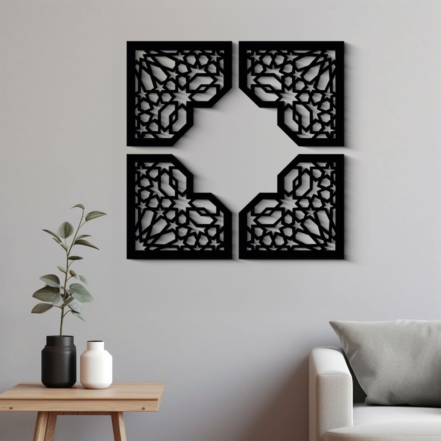 Geometric Wood Wall Art Modern Wood Art Abstract Wood