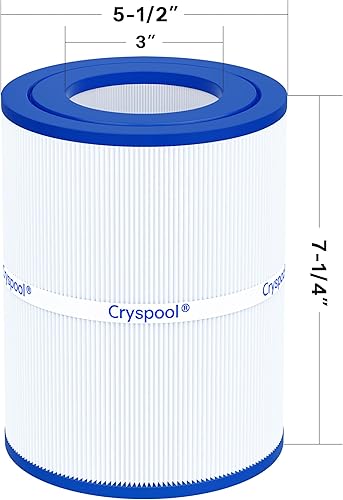 Miniatura 3 de Cryspool® PDM28 Filtro compatible con filtro de spa Aqua Crest PDM28 461273, Dream Maker, cartucho de filtro de spa de 28 pies cuadrados, paquete de