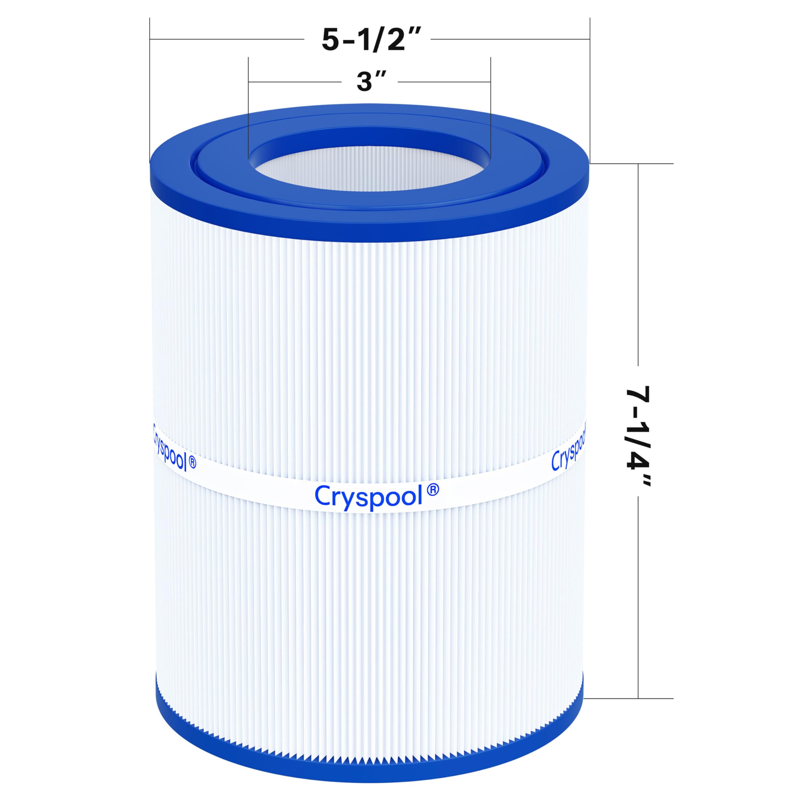 Cryspool® PDM28 filtr kompatybilny z filtrem spa Aqua Crest PDM28 461273, Dream Maker, wkład filtrujący spa 28 m2, 2 szt