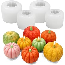 Halloween Pumpkin Candle Molds, Set of 4 Thanksgiving Pumpkin Molds