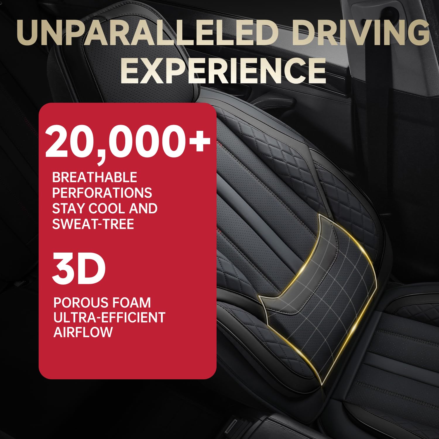 Car Seat Covers for Toyota Corolla Cross 2021-2025 Waterproof Nappa Leather Seat Covers Full Set Breathable Comfortable Automotive — view 7