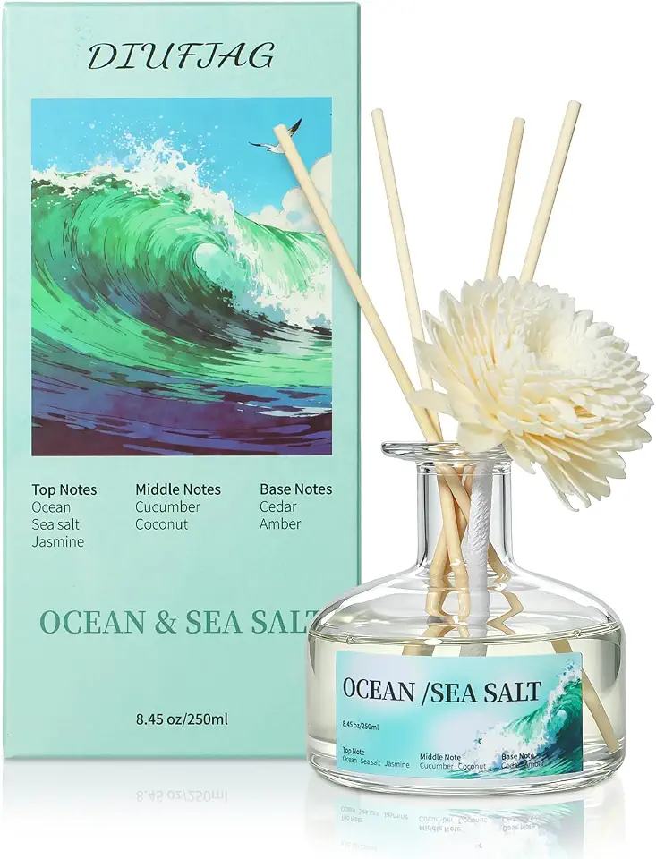 Reed Diffuser Set (8.45oz, 6 Reed Sticks)