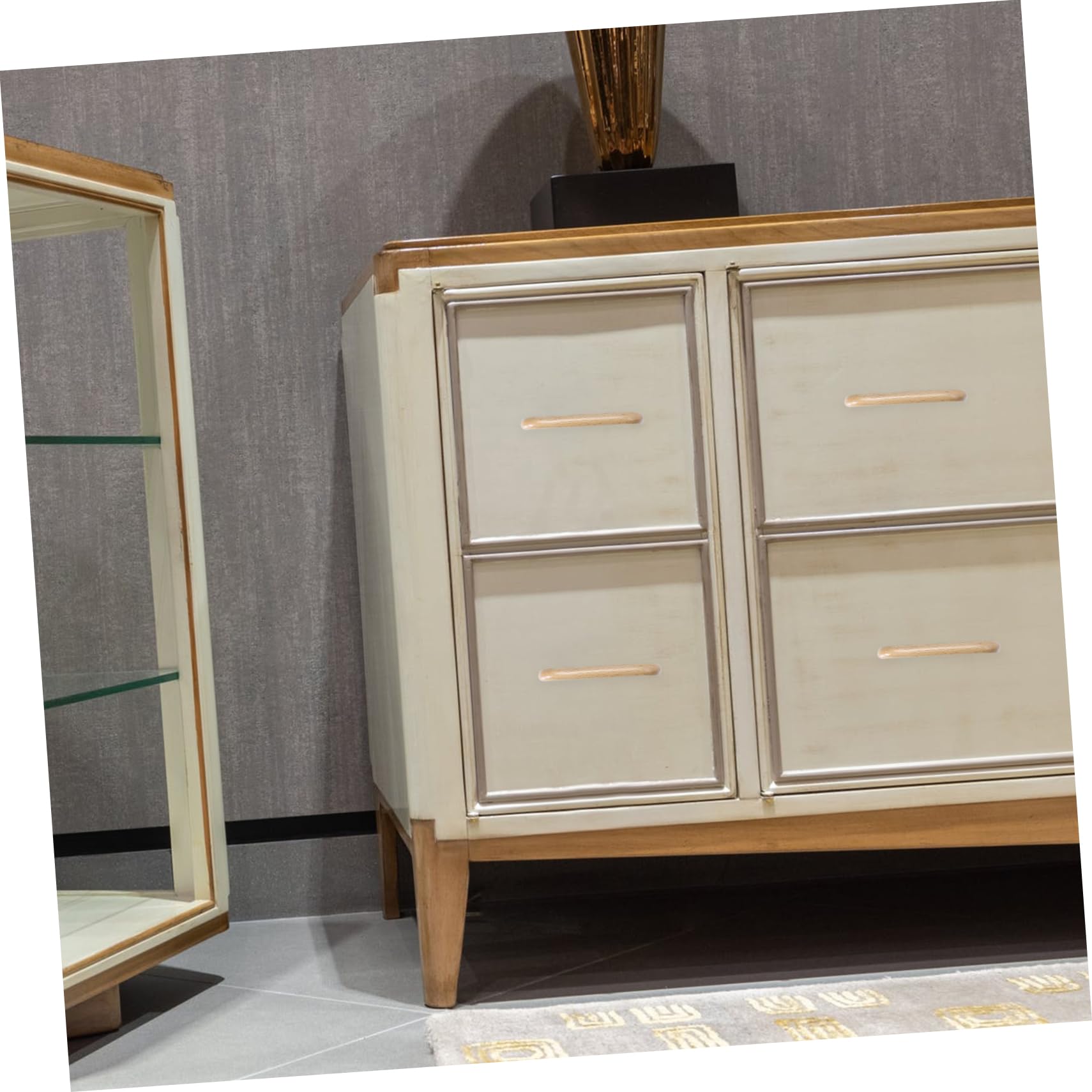ORFOFE 6 Pomelli per Mobili in Legno, Interasse 96mm, Marrone, Facili da Installare, per Cassetti e Credenze, Stile Rustico