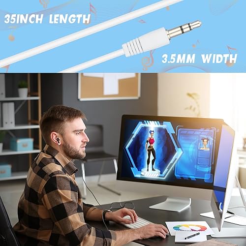 Miniatura 6 de Kigeli Paquete de 100 auriculares para niños a granel para aula, estudiantes, auriculares intrauditivos intrauditivos de 0.138 in, juego de