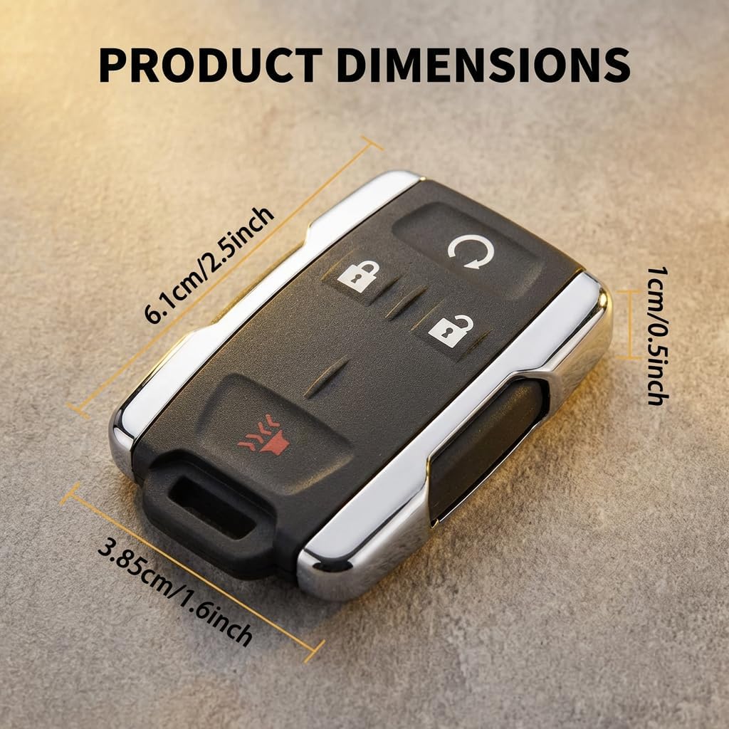 Key Fob Replacement Fits for GMC Sierra Chevy Silverado 1500 2500 3500 2500HD 3500HD 2014 2015 2016 2017 2018 2019 2020/ Canyon Colorado 2015-2021 M3N32337100 (Pack of 2)