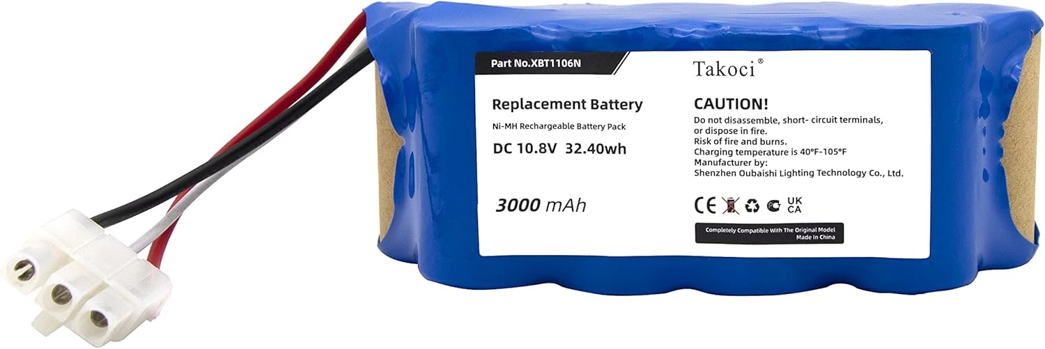 Replacement Battery for S h ark XBT1106N SV1110 SV1106N SV1110N SV11O6N SV116N Freestyle Navigator 3000mAh