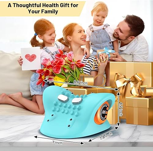 Miniatura 6 de Masajeador de cuello 2025, almohada cervical para el cuello, múltiples modos de vibración y calefacción, alivia eficazmente la fatiga del cuello,