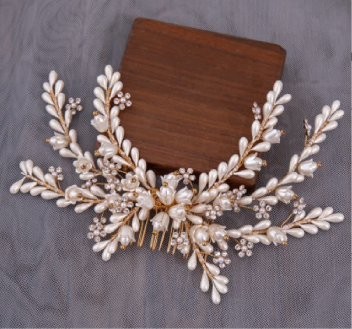 Pettini Laterali Donna Pettini per Capelli Fasce per Capelli da Sposa Accessori per Capelli da Sposa Pettine per Capelli in Cristallo Floreale Fascia per Capelli Pettinini Fermacapelli