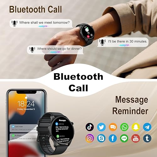 Miniatura 2 de Reloj inteligente para hombres y mujeres Fitness impermeable para correr, relojes digitales para hombre, podómetro, rastreador, responder llamada,