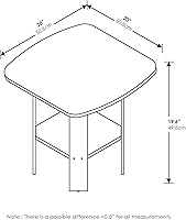 Vista 3 de FURINNO - Mesita auxiliar de diseño sencillo