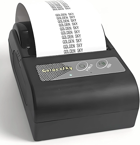Mini Impressora Goldensky Térmica Portátil 58mm Bluetooth Sem Fio Compatível com Celular ou Computador (MTP 58)