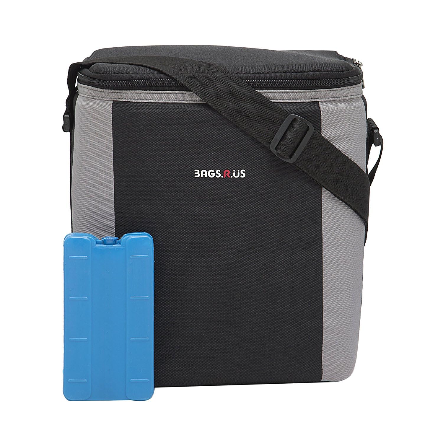 BagsRUs 12 Litre Portable Chiller Cooler Travel Bag, Black Polyester, 6 Bottle Capacity, with Free Ice Pack-picture-18