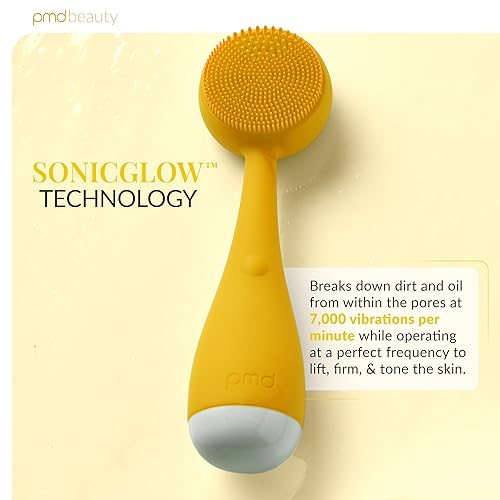 Miniatura 2 de PMD Clean Mini - Dispositivo de limpieza facial inteligente con cepillo de silicona y masajeador antienvejecimiento - Resistente al agua -