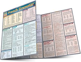 French Grammar QuickStudy Laminated Reference Guide: Essential Cheat Sheet for Verbs, Pronouns & More