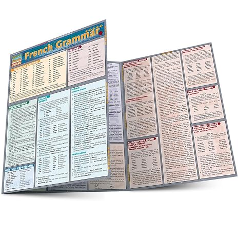 Amazon.com: French Grammar: QuickStudy Laminated Reference Guide ...