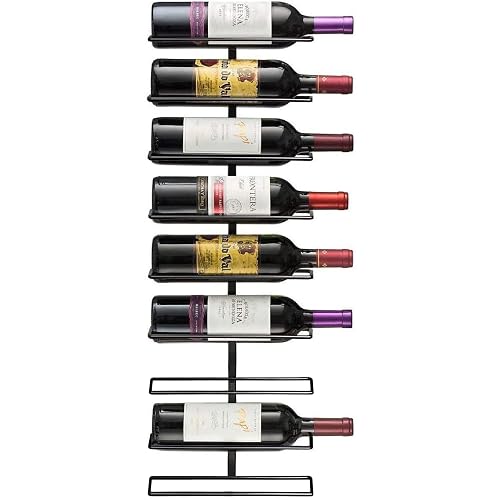 Sorbus Wall Mount Wine Rack – Holds 9 Bottles –