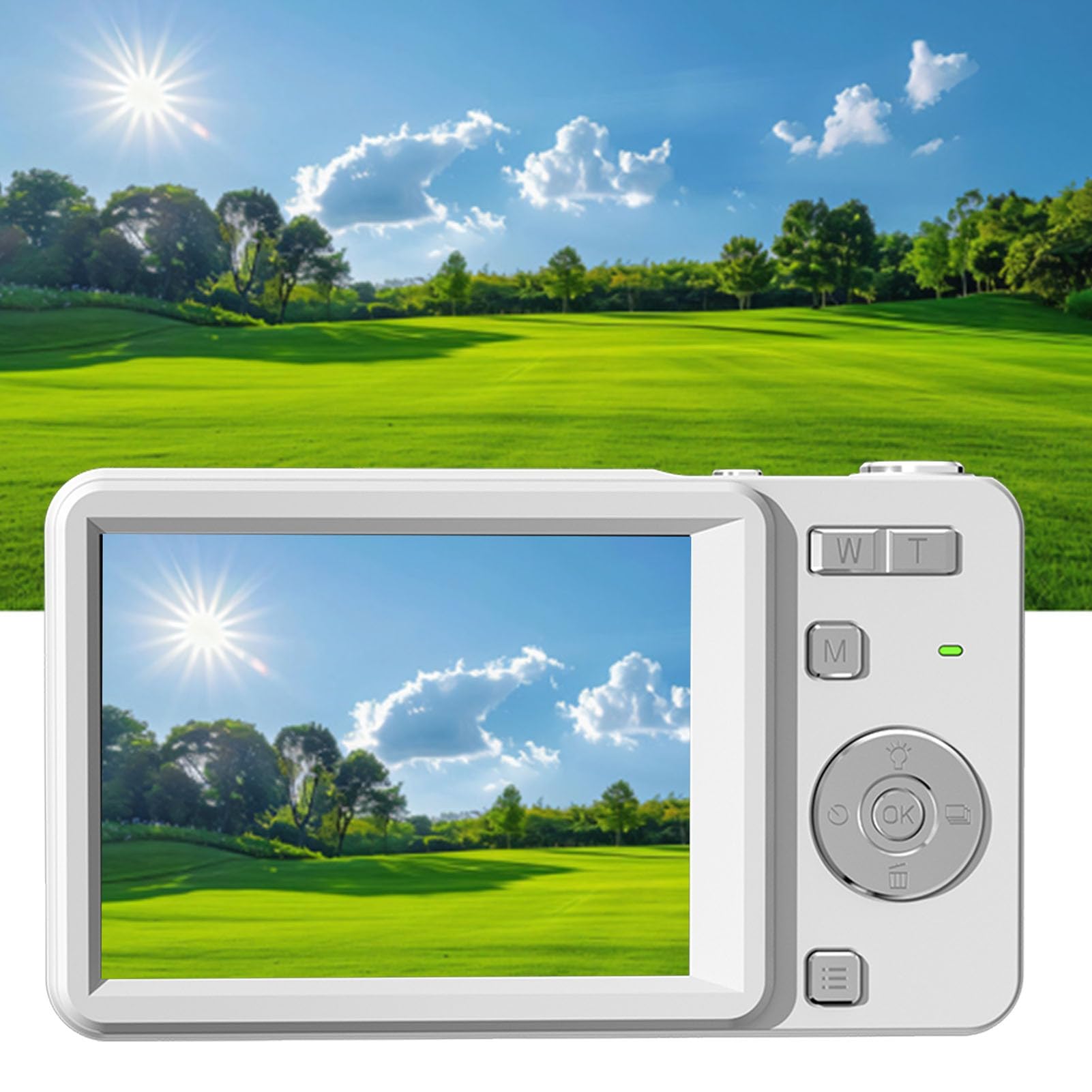 Videocamera Digitale 64MP, Autofocus, Registrazione 4K, per Riprese Sportive e Vlogging (Silver) | Videocamera Digitale HD con Zoom Digitale 16X e Sensore CCD, Schermo da 2,8 Pollici, Ideale per Adolescenti e Adulti