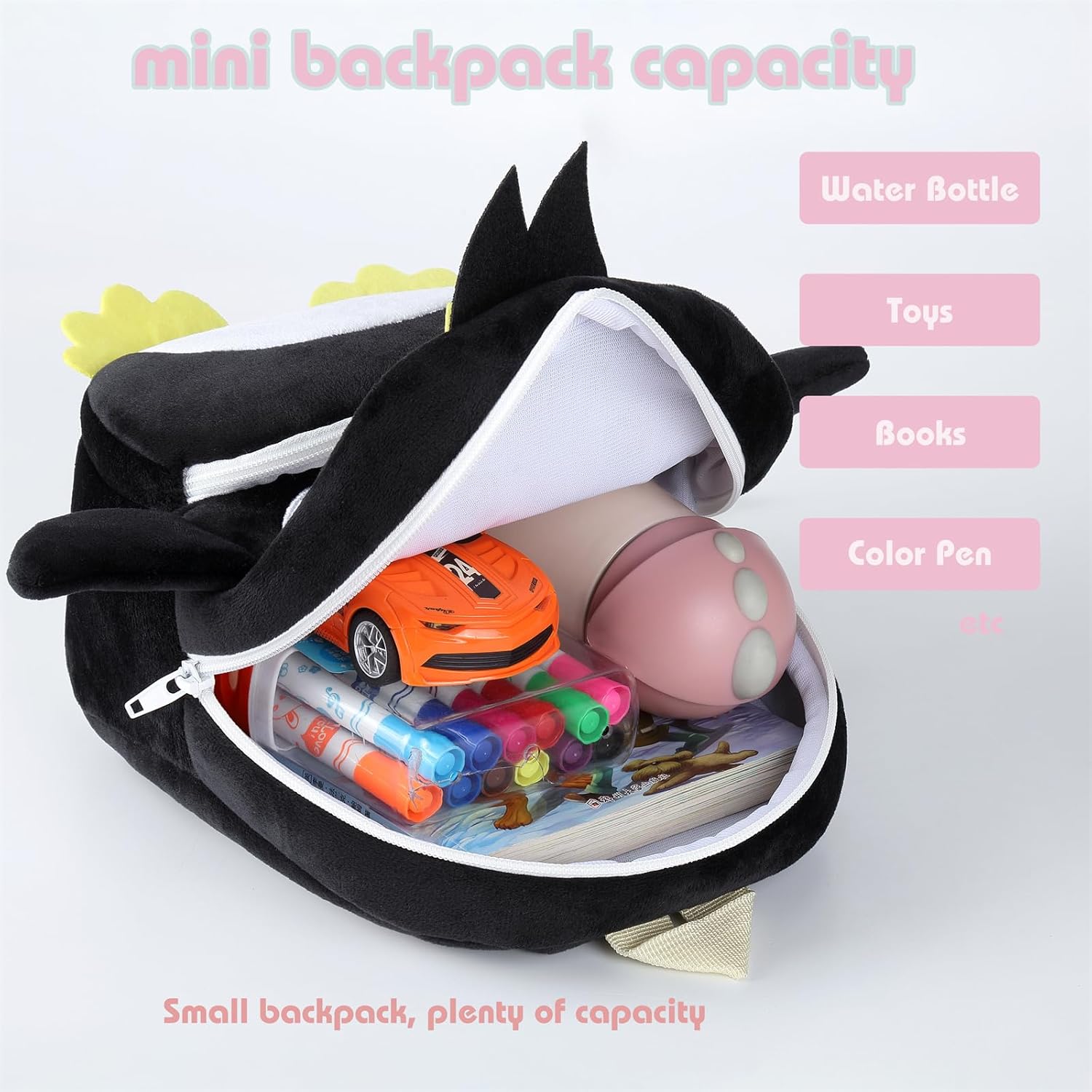 Toddler Backpack for Girls Boys School Small Backpacks Toddler Back Pack Stuffed Animal Backpack Kawaii Kids Mini School Bag Preschool Age 2-4 Penguin - Image 5