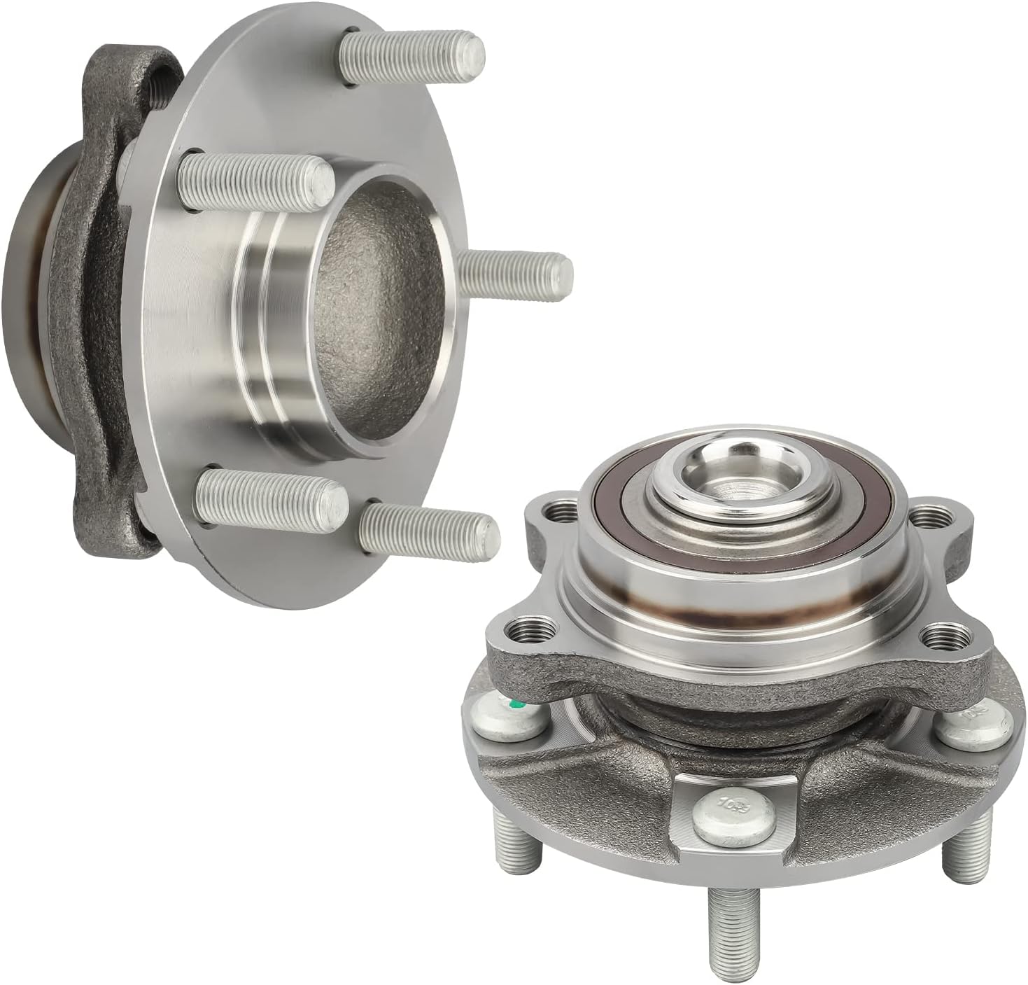 IRONTEK 513268 Front Wheel Bearing and Hub Assembly 5 Lugs w/ABS Fit 2003-2007 for Infiniti G35 RWD, 2003-2009 for Nissan 350Z 1 PCS