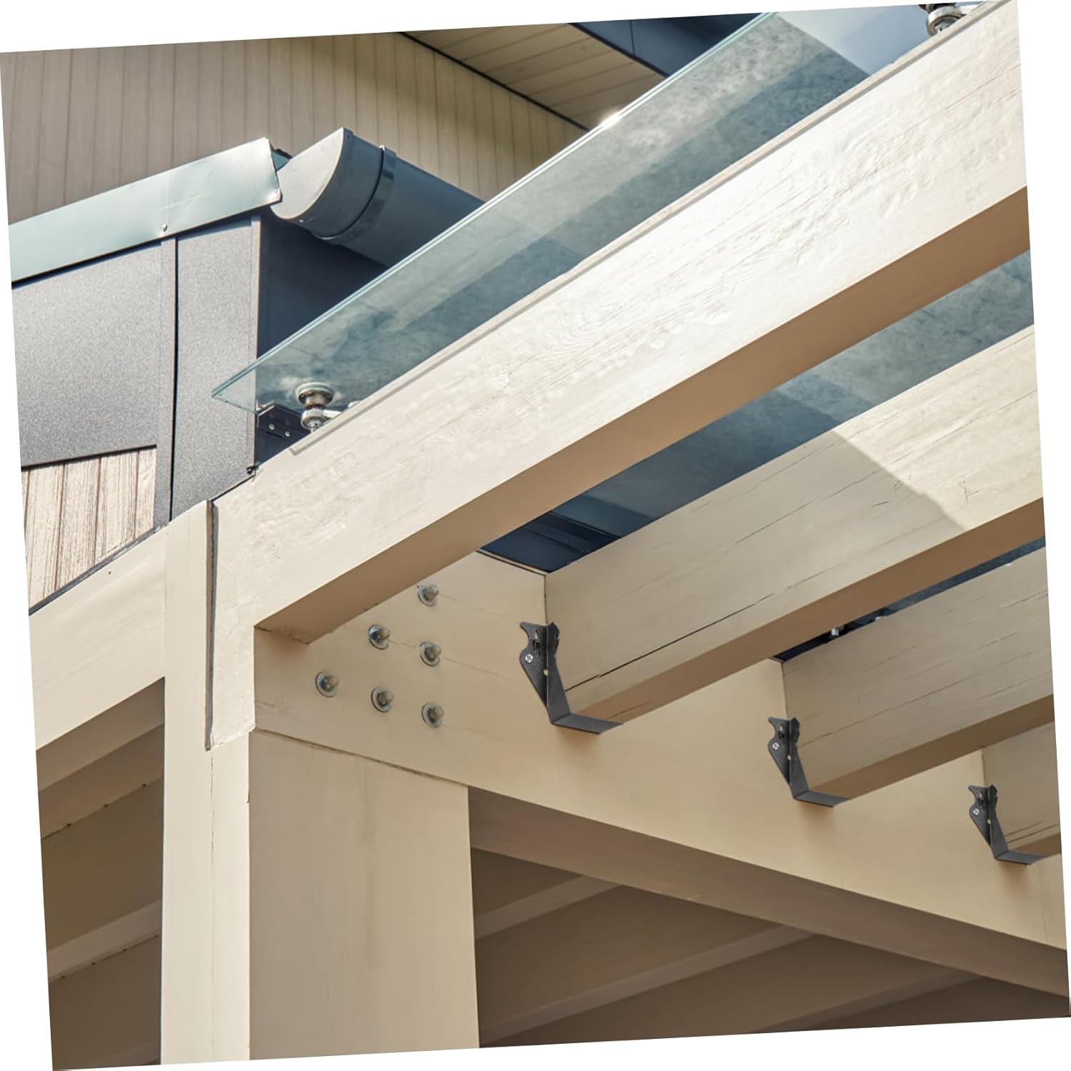 TEHAUX 10pcs Joist Hangers: Face Mount Beam Brackets for Keeping Clothes Neat - Rafter Brackets for Bedroom Laundry Room Hotel