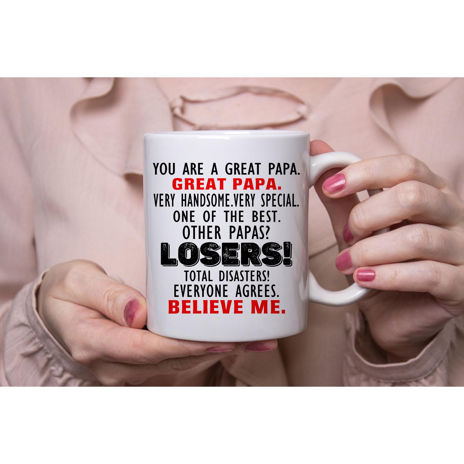 Taza Divertida Con Mensaje De Trump – 'Eres Un Gran Papá', Regalo Ideal Para Navidad O Cumpleaños