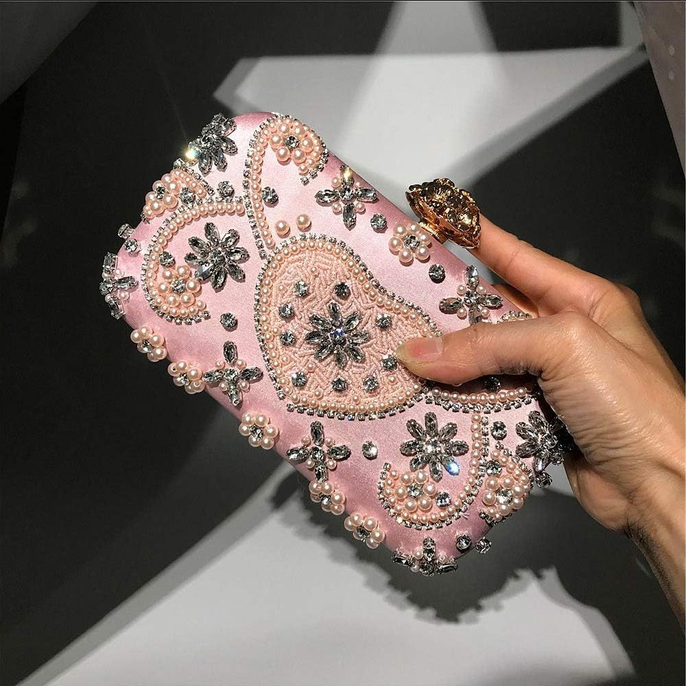 Pochette Argento Borsetta Sera Donna Con Paillettes E Catena - Pochette Elegante Per Cerimonie, Feste E Matrimoni | 24x13x4.5 Cm Pochette Argento Cerimonia