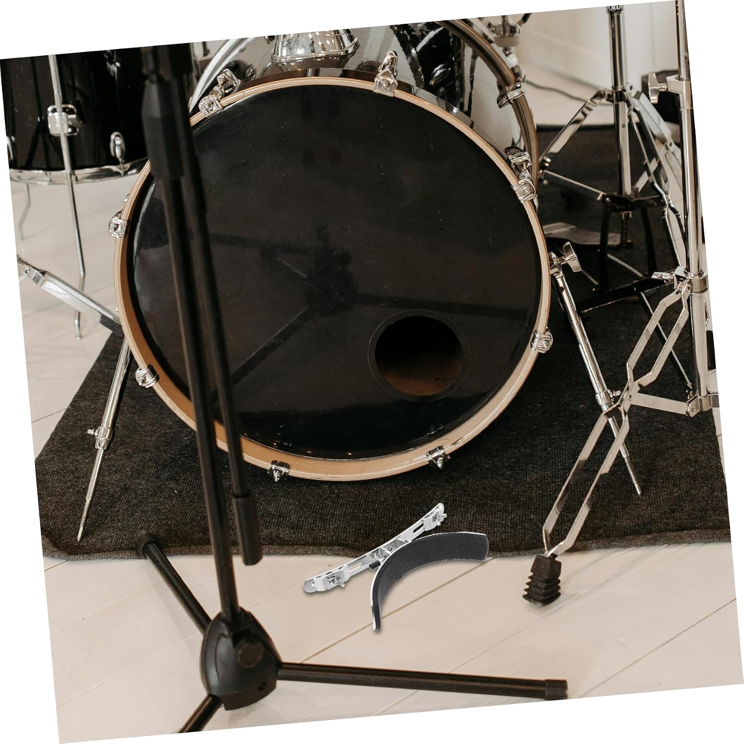 Marching Drum Leg Rest Drum Parts Sturdy Snare Drum Support Accessory Drum Accessories Snare Drum Metal Support Accessory Snare Drum Support Accessory Snare Drum Supplies