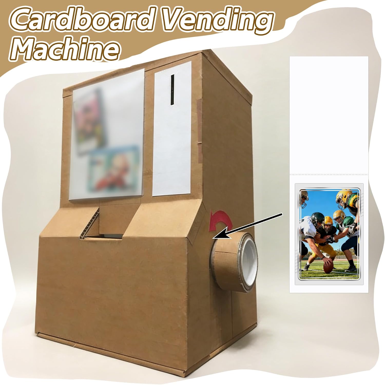 DEDC 500PCS Folded Cardboard Card Protector for Card Vending Machine | 3 x 4.5Inch White Cardboard for Sports Trading Collectible Cards Sticker Machine Hard Card Sleeves for Collectors Enthusiast