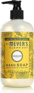 CLEAN DAY Liquid Hand Soap, Dandelion Scent, 12.5 Ounce Bottle