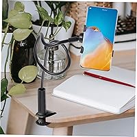 Vista 3 de Soporte para teléfono con clip, soporte para computadora portátil, multifuncional, ajustable, para teléfono celular, soporte para computadora