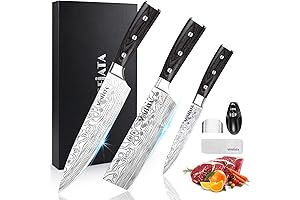 MOSFiATA Professional German Steel Chef Knife Set
