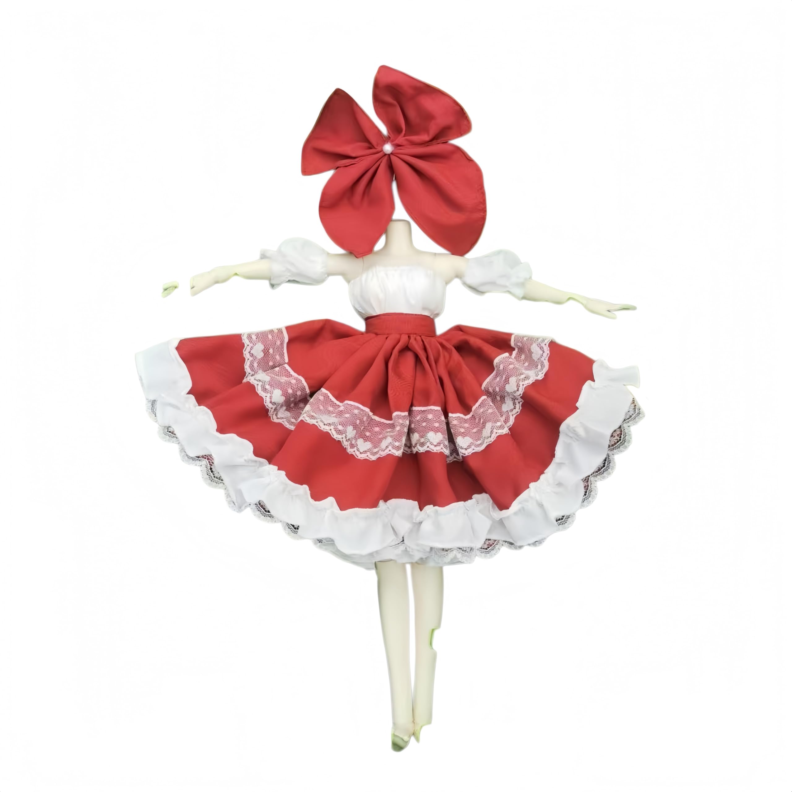 QGYDYH BJD Doll Clothes Ball Jointed Doll Clothes Handmade Fashions Clothes Suitable for1/3 1/4 1/6 BJD Dolls (N, 1/4) — image 1