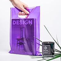 Vista 7 de 100 bolsas moradas de mercancía para pequeñas empresas, boutique y ventas al por menor, de 1.5 mil, 9 x 12 pulgadas, de plástico, gruesas