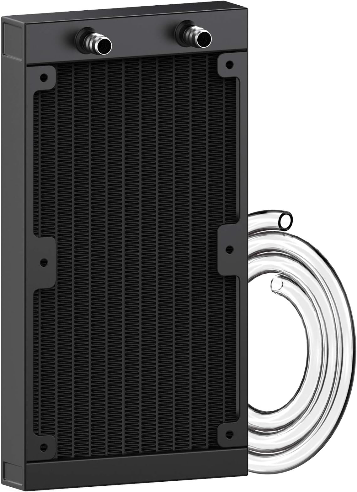 Clyxgs Water Cooling Radiator, 12 Pipe Aluminum Heat Exchanger Radiator with Tube for PC CPU Computer Water Cool System DC12V 240mm