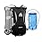 AONIJIE Hydration Vest Pack Backpack 5L Marathoner Running Race Hydration (Black and 1.5L Water Bladder)